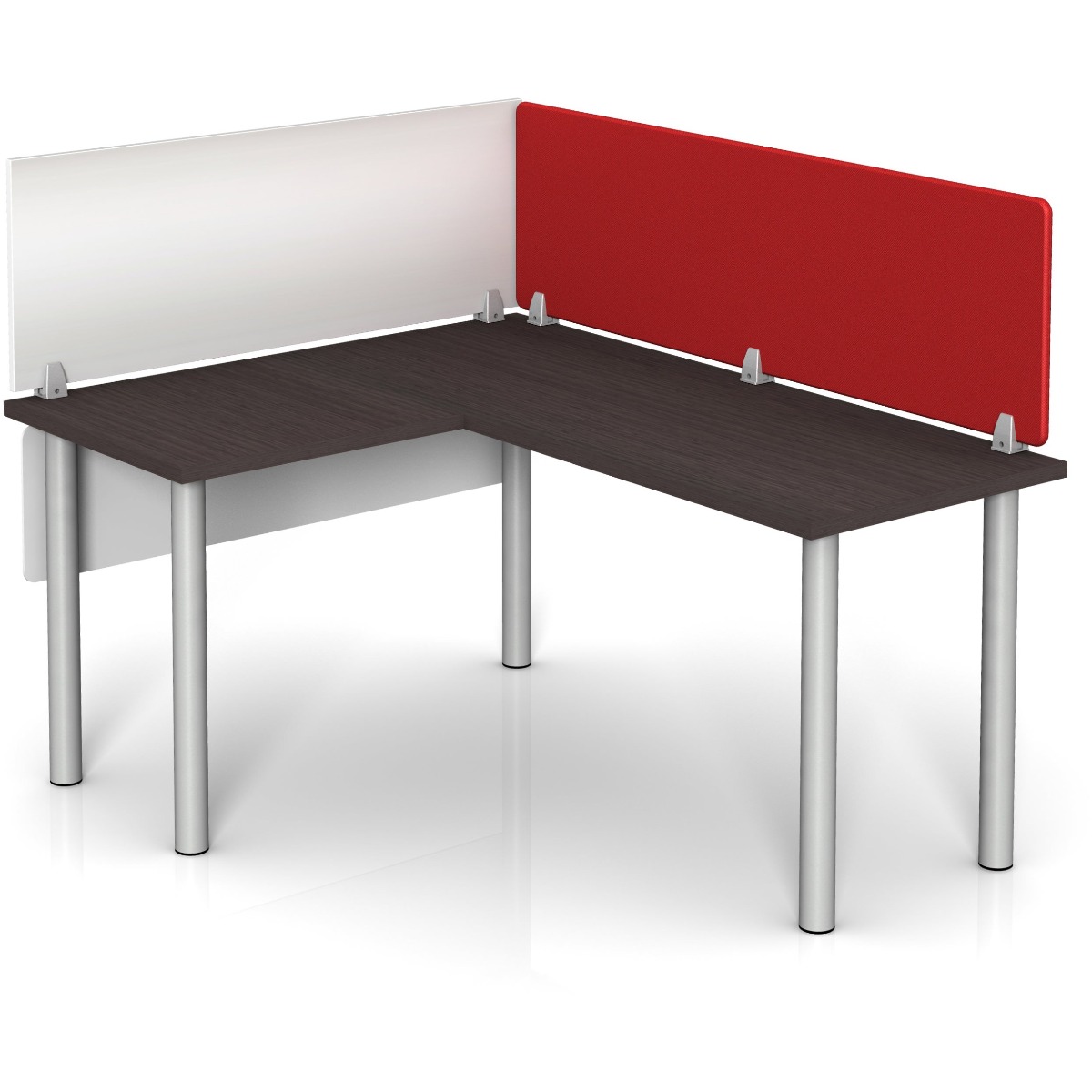 Plexiglass Acrylic Desk Divider Side Privacy Panel - Enclave by MergeWorks