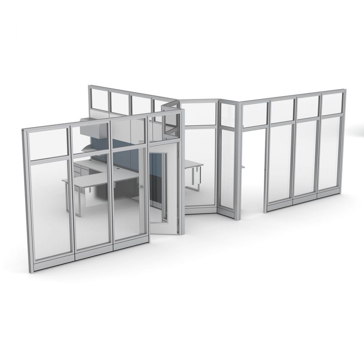Glass Cubicles - Office Cubicles w/ Locking Doors |