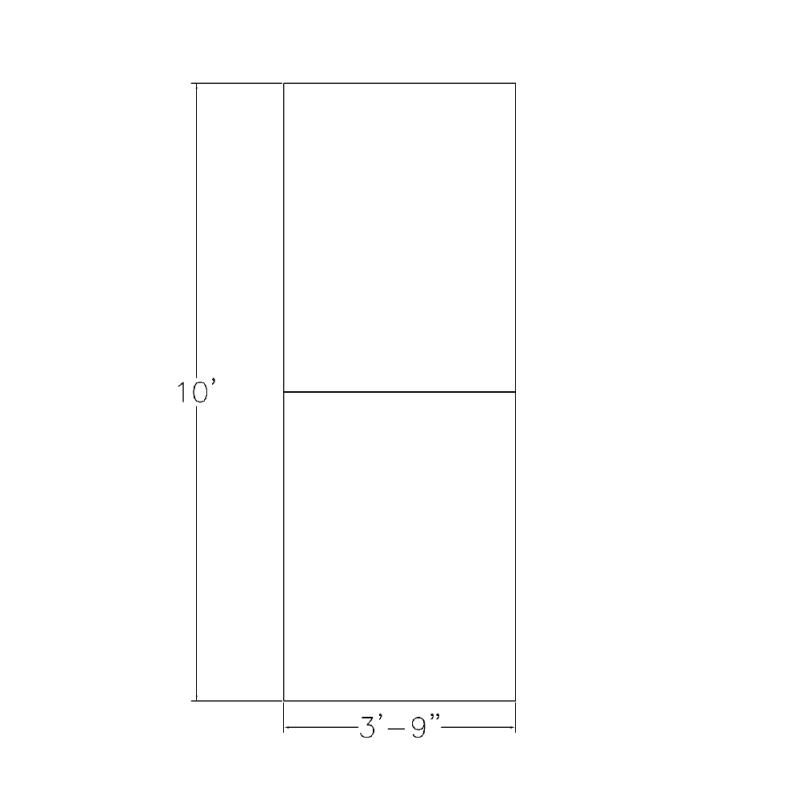 Harmony 48x119 Rectangular Conference Table Footprint