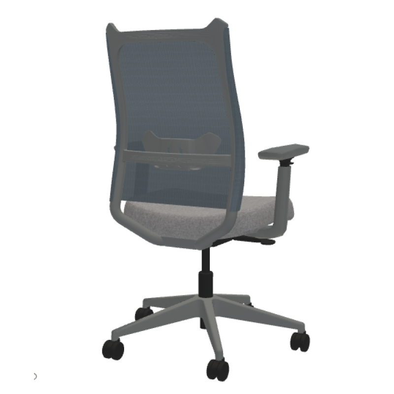 High Back Ergonomic Task Chair Mesh Back Back View