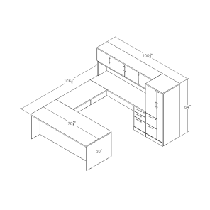 U-Shaped Executive Suite Footprint Sol Series