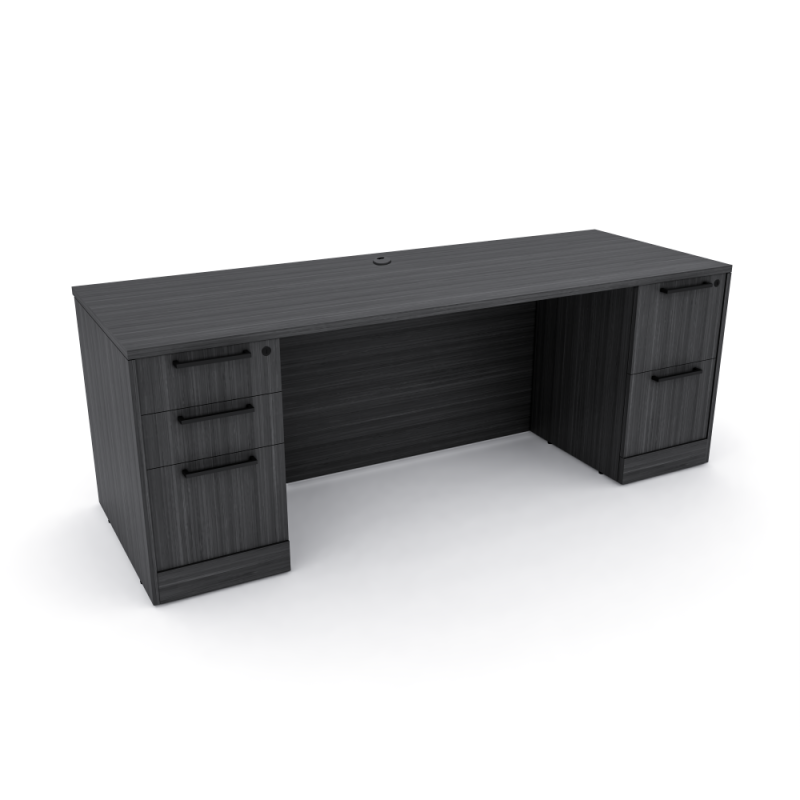 Sol Series Straight Desk With Storage Asian Night