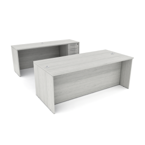 Sol Series Laminate Office Suite Straight Desk Storage Lakeland Salt